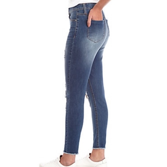 1 LEFT! NWT 🐆 LEOPARD CHEETAH SKINNY JEANS 13 - Picture 4 of 7